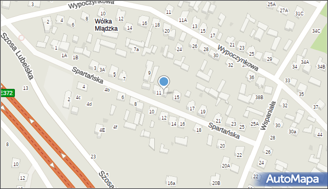 Otwock, Spartańska, 13, mapa Otwock