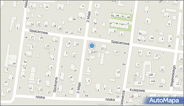 Ożarów Mazowiecki, Spacerowa, 17, mapa Ożarów Mazowiecki