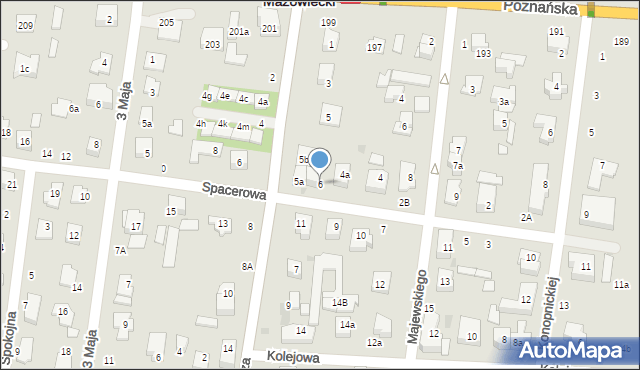 Ożarów Mazowiecki, Spacerowa, 6, mapa Ożarów Mazowiecki