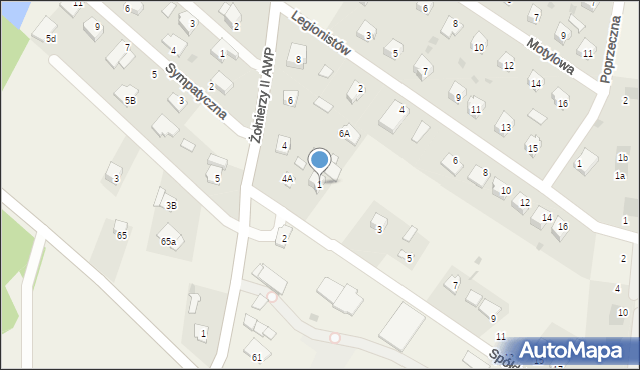 Panieńszczyzna, Spółdzielcza, 1, mapa Panieńszczyzna