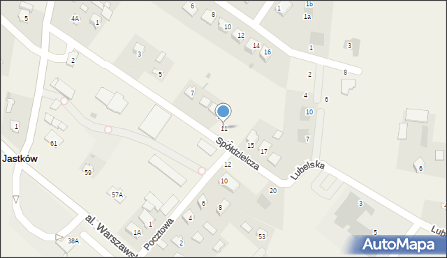 Panieńszczyzna, Spółdzielcza, 11, mapa Panieńszczyzna