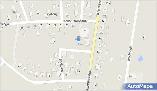 Pasłęk, Spokojna, 15, mapa Pasłęk