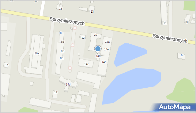 Pasłęk, Sprzymierzonych, 14b, mapa Pasłęk