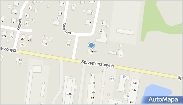 Pasłęk, Sprzymierzonych, 15, mapa Pasłęk