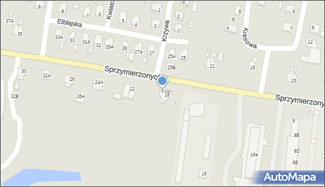 Pasłęk, Sprzymierzonych, 20, mapa Pasłęk