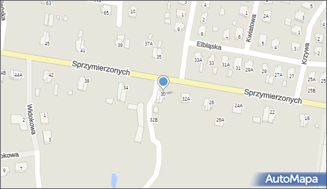 Pasłęk, Sprzymierzonych, 30, mapa Pasłęk