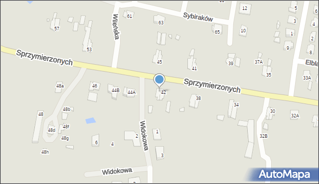 Pasłęk, Sprzymierzonych, 44, mapa Pasłęk
