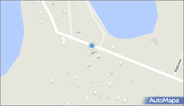 Pasym, Spacerowa, 11e, mapa Pasym