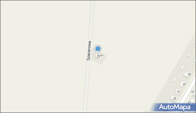 Pawonków, Spacerowa, 23, mapa Pawonków