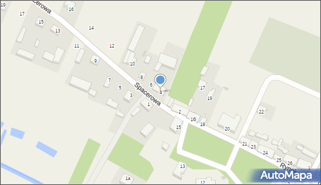 Pęczniew, Spacerowa, 4, mapa Pęczniew