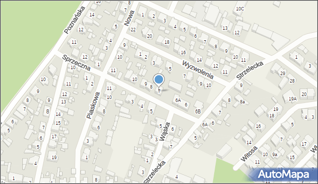 Piaski, Sprzeczna, 7, mapa Piaski