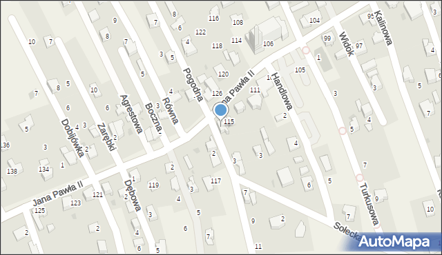 Pietrzykowice, Spacerowa, 1, mapa Pietrzykowice