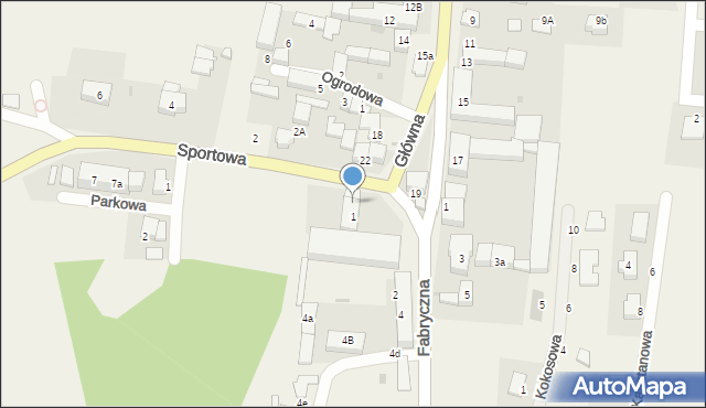 Pietrzykowice, Sportowa, 3, mapa Pietrzykowice