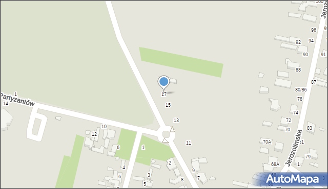 Piotrków Trybunalski, Spacerowa, 17, mapa Piotrków Trybunalski