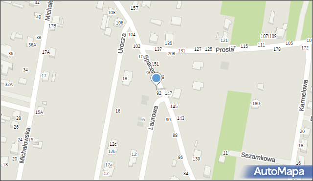 Piotrków Trybunalski, Spacerowa, 94, mapa Piotrków Trybunalski