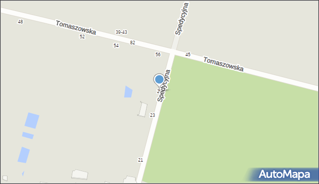 Piotrków Trybunalski, Spedycyjna, 25, mapa Piotrków Trybunalski