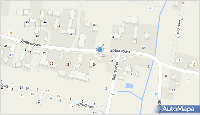 Piotrkowiczki, Spacerowa, 27, mapa Piotrkowiczki
