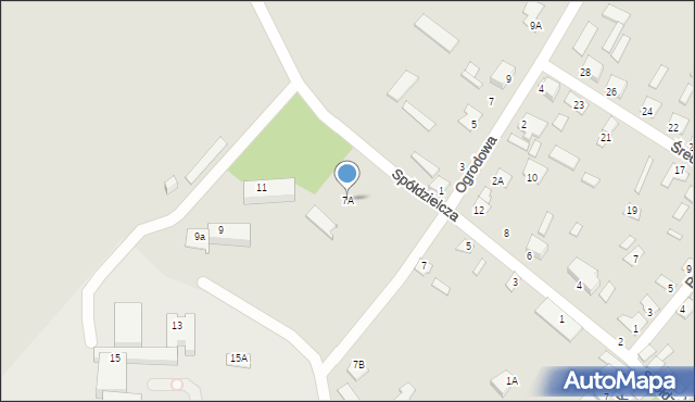 Piszczac, Spółdzielcza, 7A, mapa Piszczac