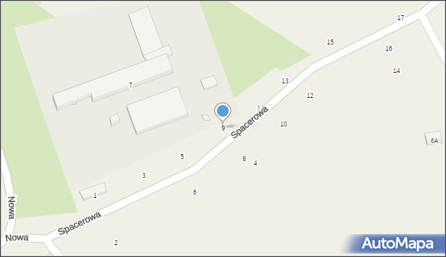 Podgórzyn, Spacerowa, 9, mapa Podgórzyn