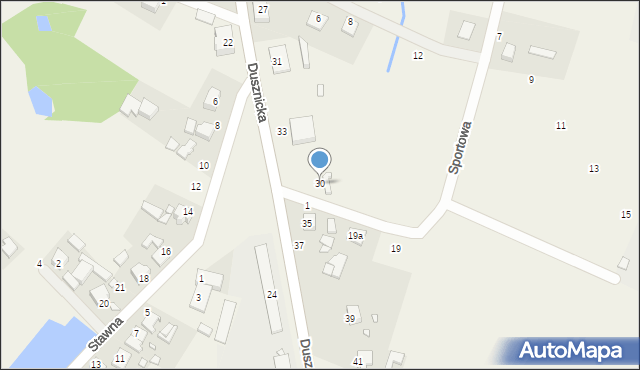 Podrzewie, Sportowa, 30, mapa Podrzewie