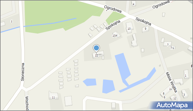Pogorzelica, Spokojna, 12, mapa Pogorzelica