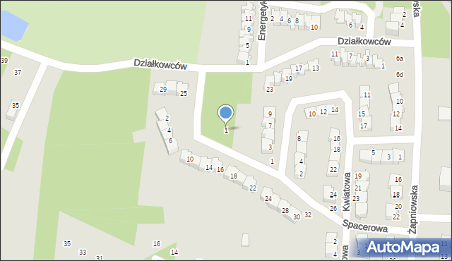 Połaniec, Spacerowa, 1, mapa Połaniec