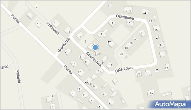 Połchowo, Spacerowa, 7, mapa Połchowo