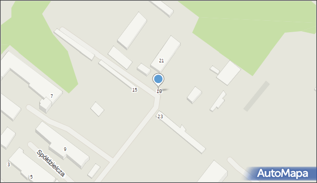 Police, Spółdzielcza, 19, mapa Police