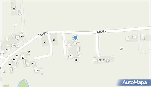 Poręba Spytkowska, Spytka, kasztelana, 33, mapa Poręba Spytkowska
