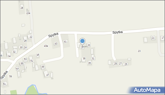 Poręba Spytkowska, Spytka, kasztelana, 37, mapa Poręba Spytkowska