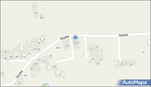 Poręba Spytkowska, Spytka, kasztelana, 41, mapa Poręba Spytkowska