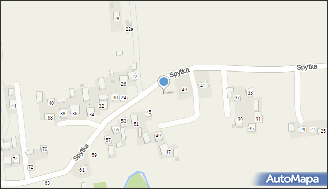 Poręba Spytkowska, Spytka, kasztelana, 43a, mapa Poręba Spytkowska