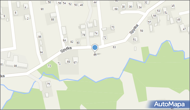 Poręba Spytkowska, Spytka, kasztelana, 65, mapa Poręba Spytkowska