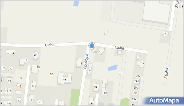 Porosły, Spokojna, 2, mapa Porosły