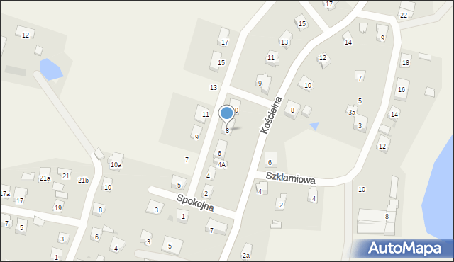 Prokowo, Spokojna, 8, mapa Prokowo