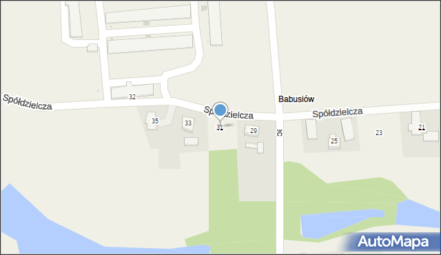 Pruchna, Spółdzielcza, 31, mapa Pruchna