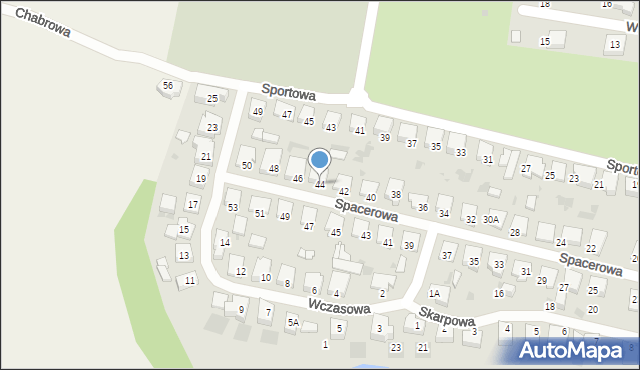 Pruszcz Gdański, Spacerowa, 44, mapa Pruszcz Gdański