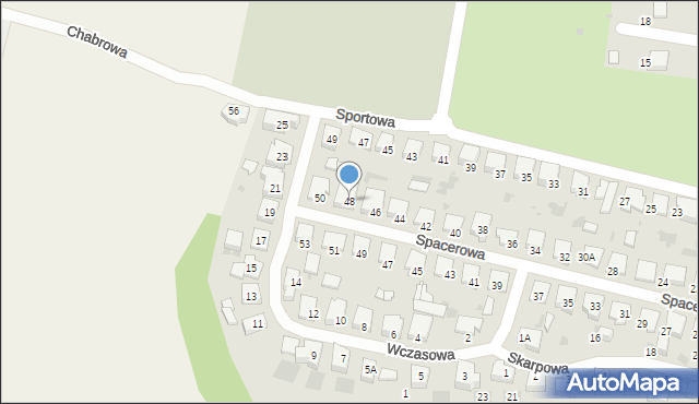 Pruszcz Gdański, Spacerowa, 48, mapa Pruszcz Gdański