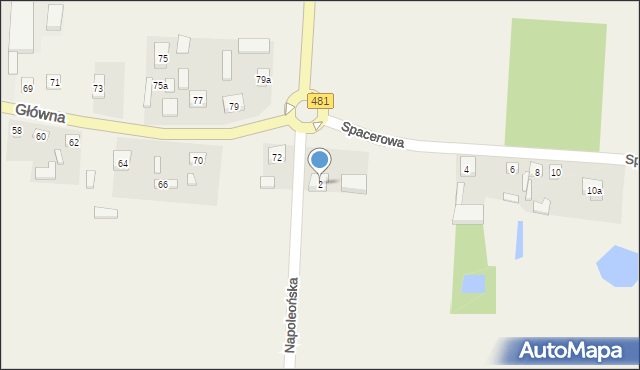 Pruszków, Spacerowa, 2, mapa Pruszków