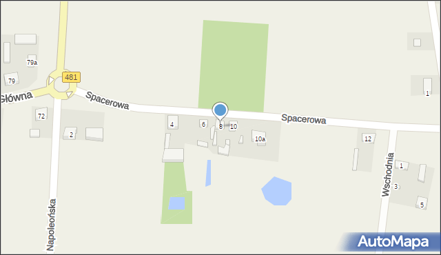 Pruszków, Spacerowa, 8, mapa Pruszków