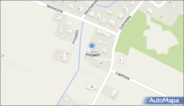 Przyjaźń, Spacerowa, 6, mapa Przyjaźń