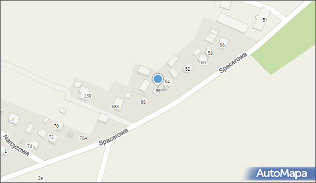 Przyjaźń, Spacerowa, 66, mapa Przyjaźń