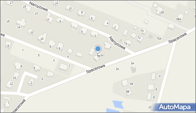 Przyjaźń, Spacerowa, 76, mapa Przyjaźń