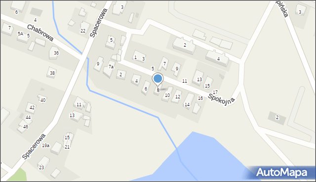 Przyjaźń, Spokojna, 8, mapa Przyjaźń