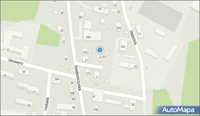 Przysucha, Spółdzielcza, 3, mapa Przysucha