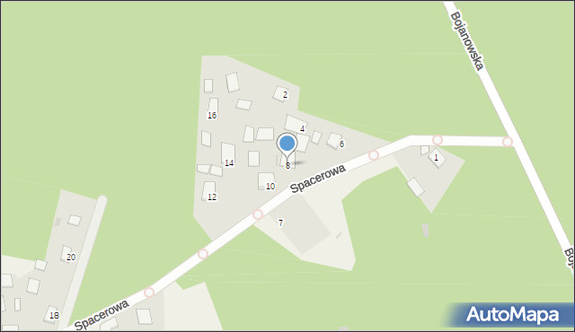 Przyszów, Spacerowa, 8, mapa Przyszów