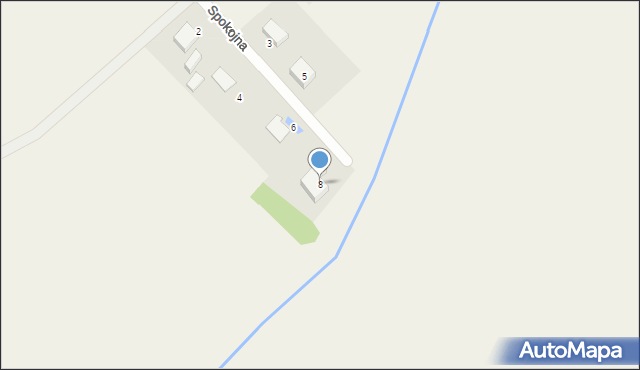 Pstrokonie, Spokojna, 8, mapa Pstrokonie