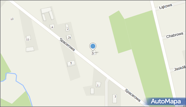 Pustelnik, Spacerowa, 2c, mapa Pustelnik