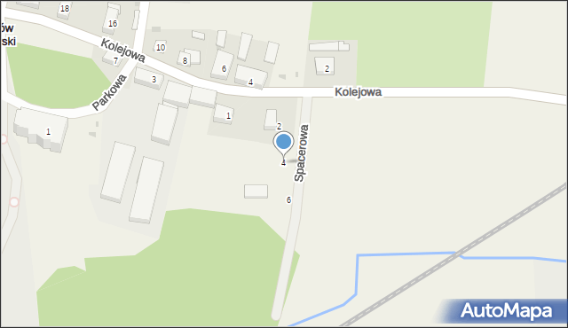 Pustków Żurawski, Spacerowa, 4, mapa Pustków Żurawski