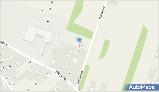 Pysznica, Sportowa, 9, mapa Pysznica